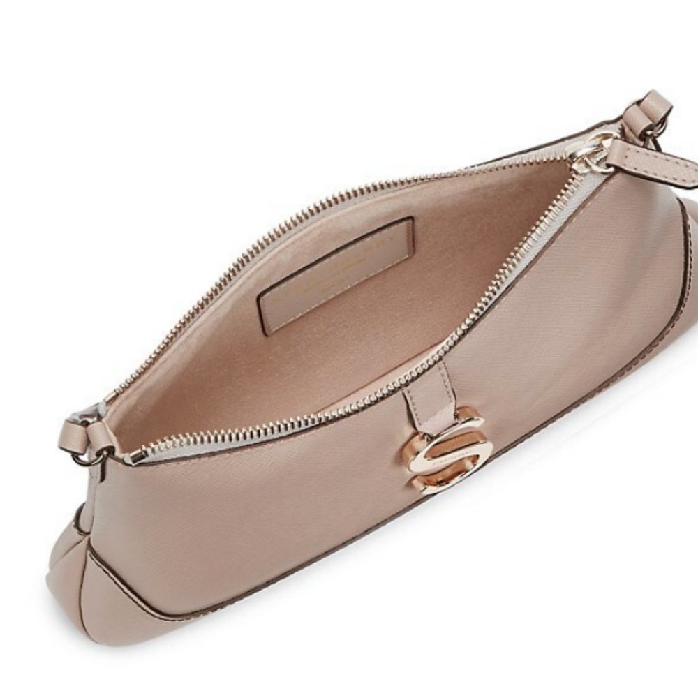 Strathberry The S Bag ~ Baguette Leather Shoulder Bag in Cappuccino MSRP$395